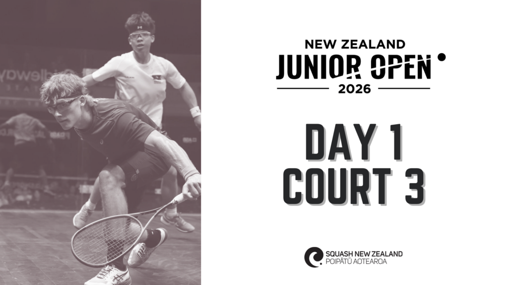 NZ Junior Open 2026 | Day 1 | Court 3