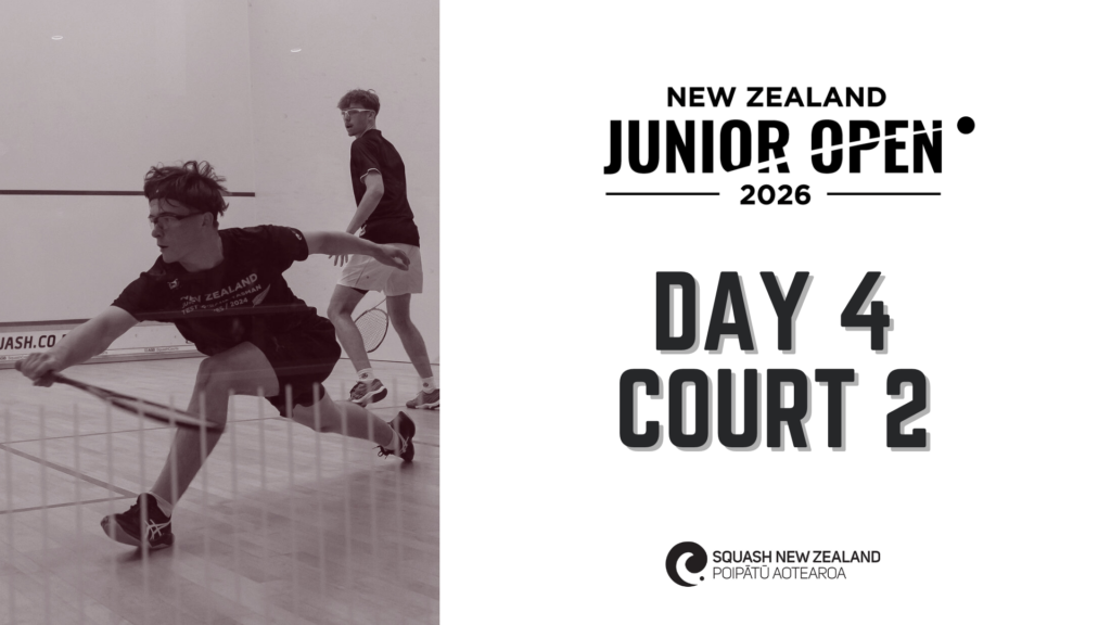 NZ Junior Open 2026 | Day 4 | Court 2