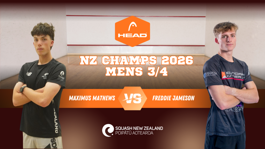 NZ Champs 3/4 – Freddie Jameson vs Max Mathews